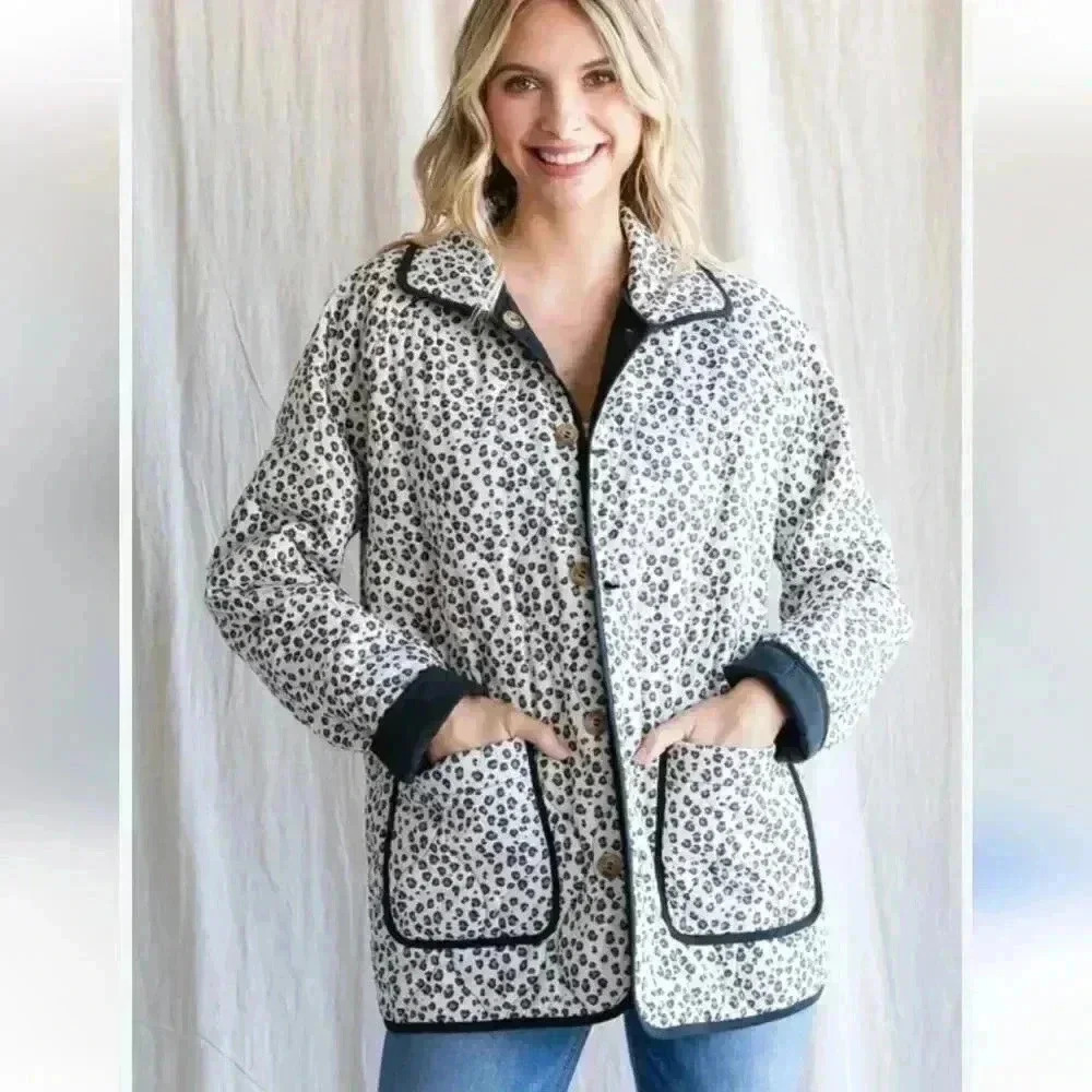 Reversible quilted jacket - Picture 2 of 14